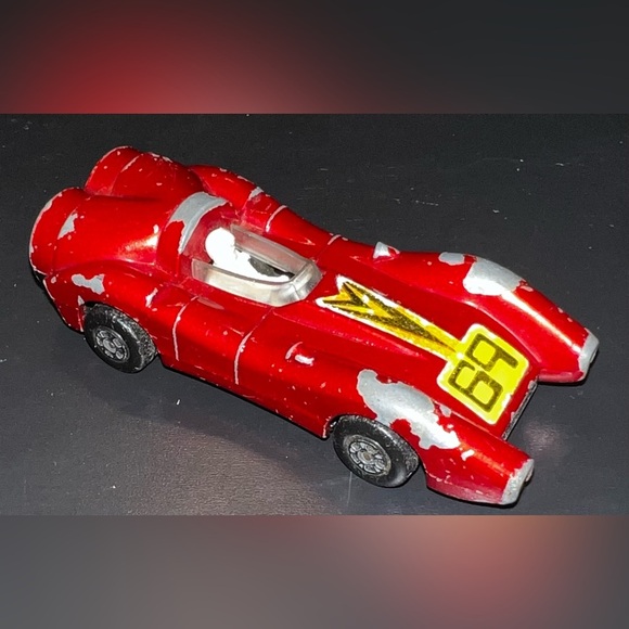 Vintage 1973 Matchbox Rolamatics No. 69 Turbo Fury Red w/ Driver Diecast Car - Picture 1 of 5